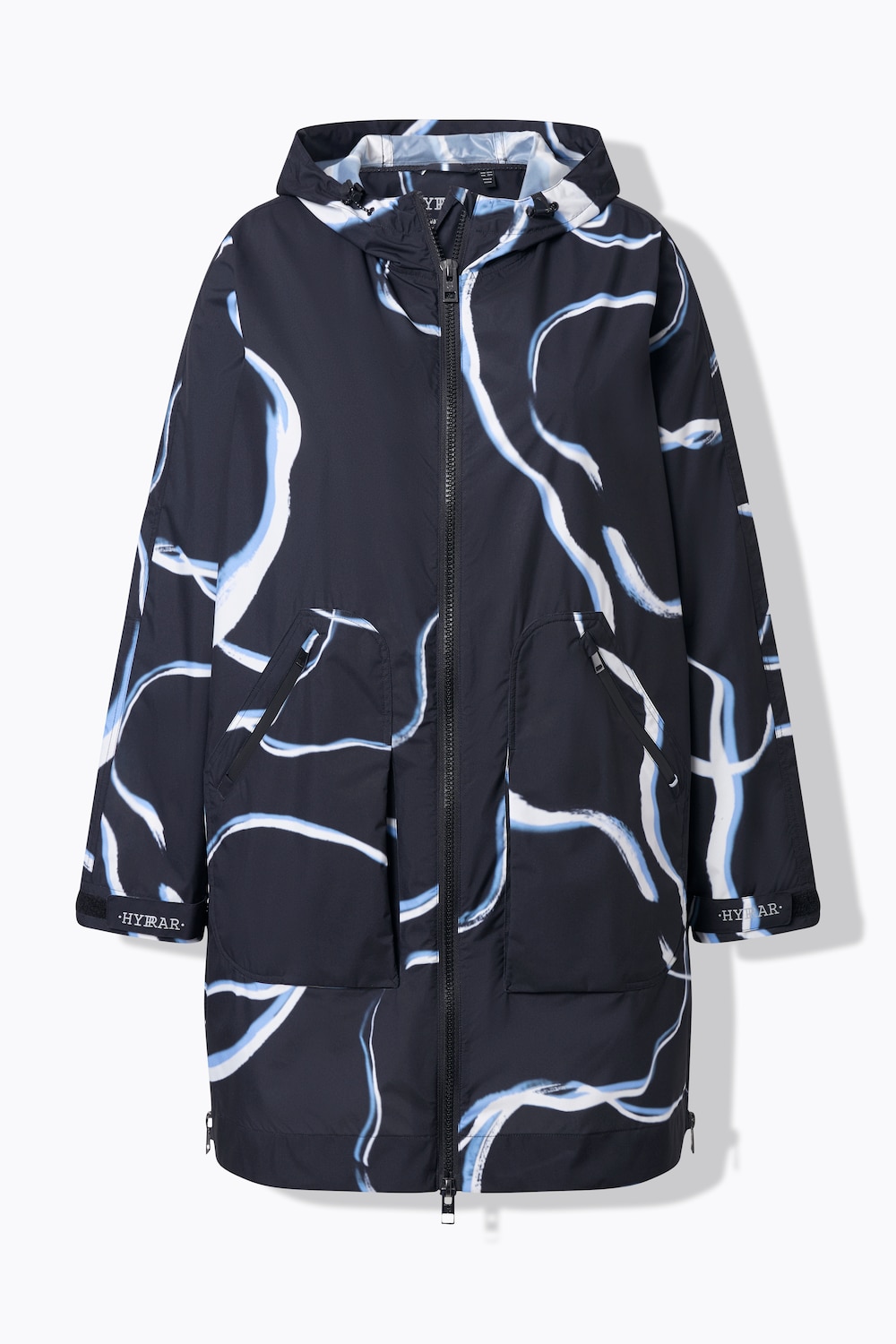 Stora storlekar Regnkappa, Dam, svart, storlek: 46/48, Polyester, Ulla Popken
