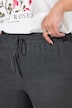 Broek, wijde pijpen, hoge taille, fijne structuur