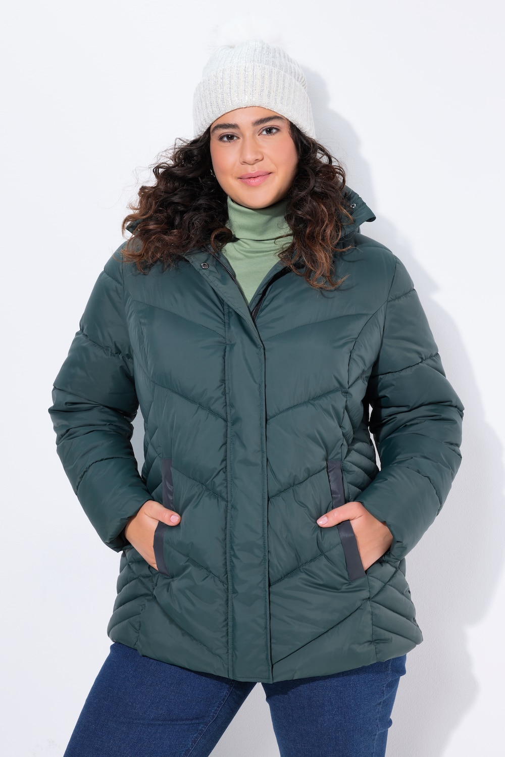 HYPRAR Steppjacke, wasserabweisend, Kapuze