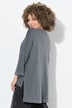 Shirt, oversized, V-hals, 3/4-mouwen, langer achterpand