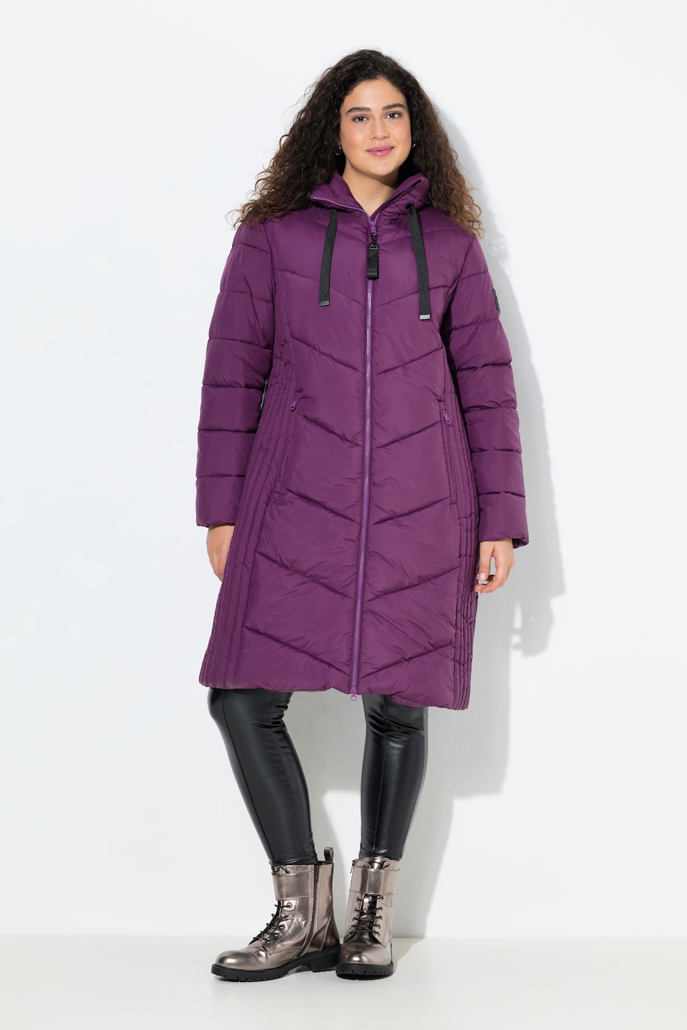 Thumbnail - Große Größen HYPRAR Steppjacke, Damen, lila, Größe: 54/56, Polyester/Synthetische Fasern, Ulla Popken