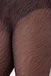 Legging-collant en mesh. Motif animal