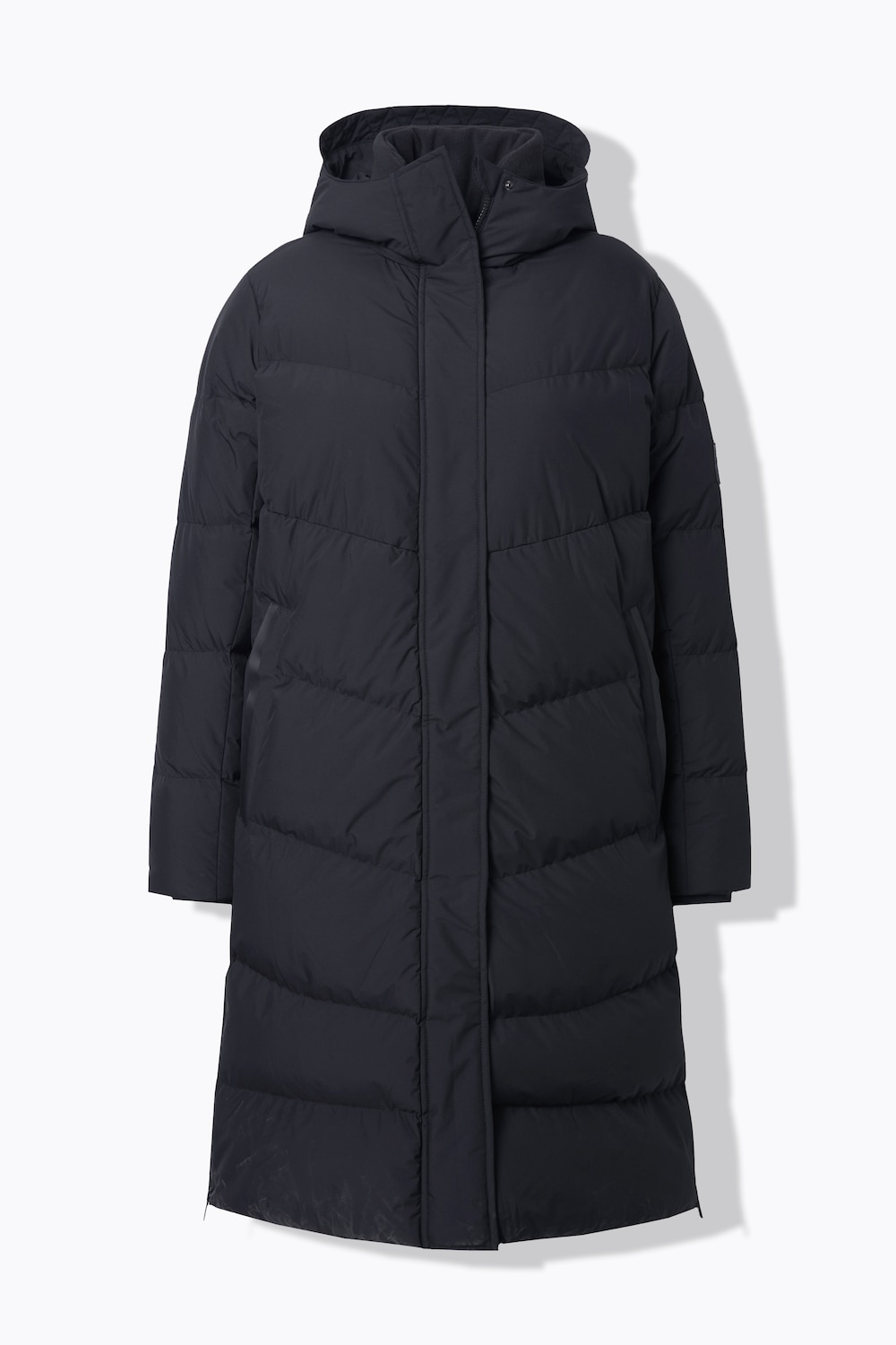 Stora storlekar HYPRAR Quiltad kappa, Dam, svart, storlek: 54/56, Polyester, Ulla Popken