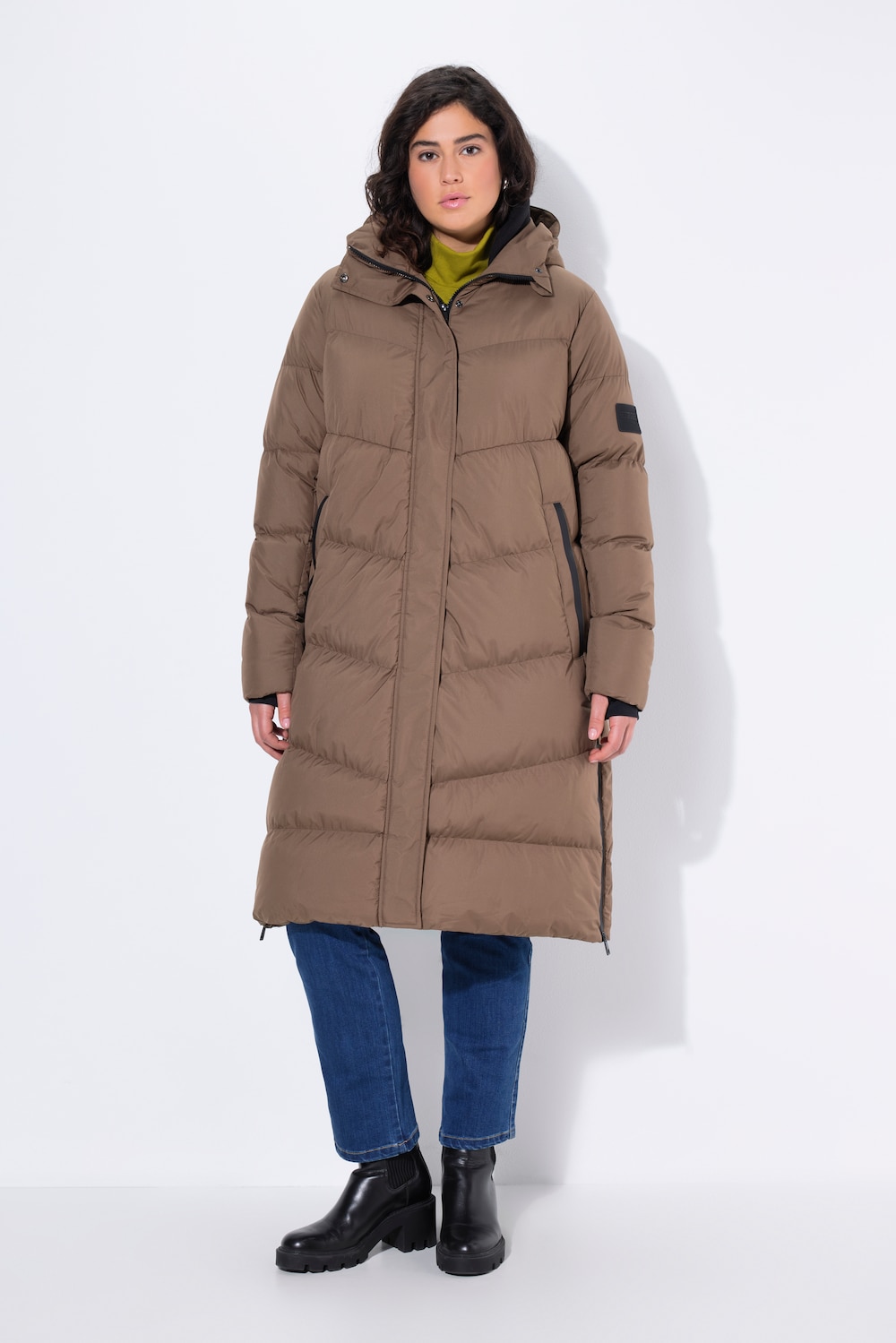 Große Größen HYPRAR Steppmantel, Damen, braun, Größe: 50/52, Polyester, Ulla Popken