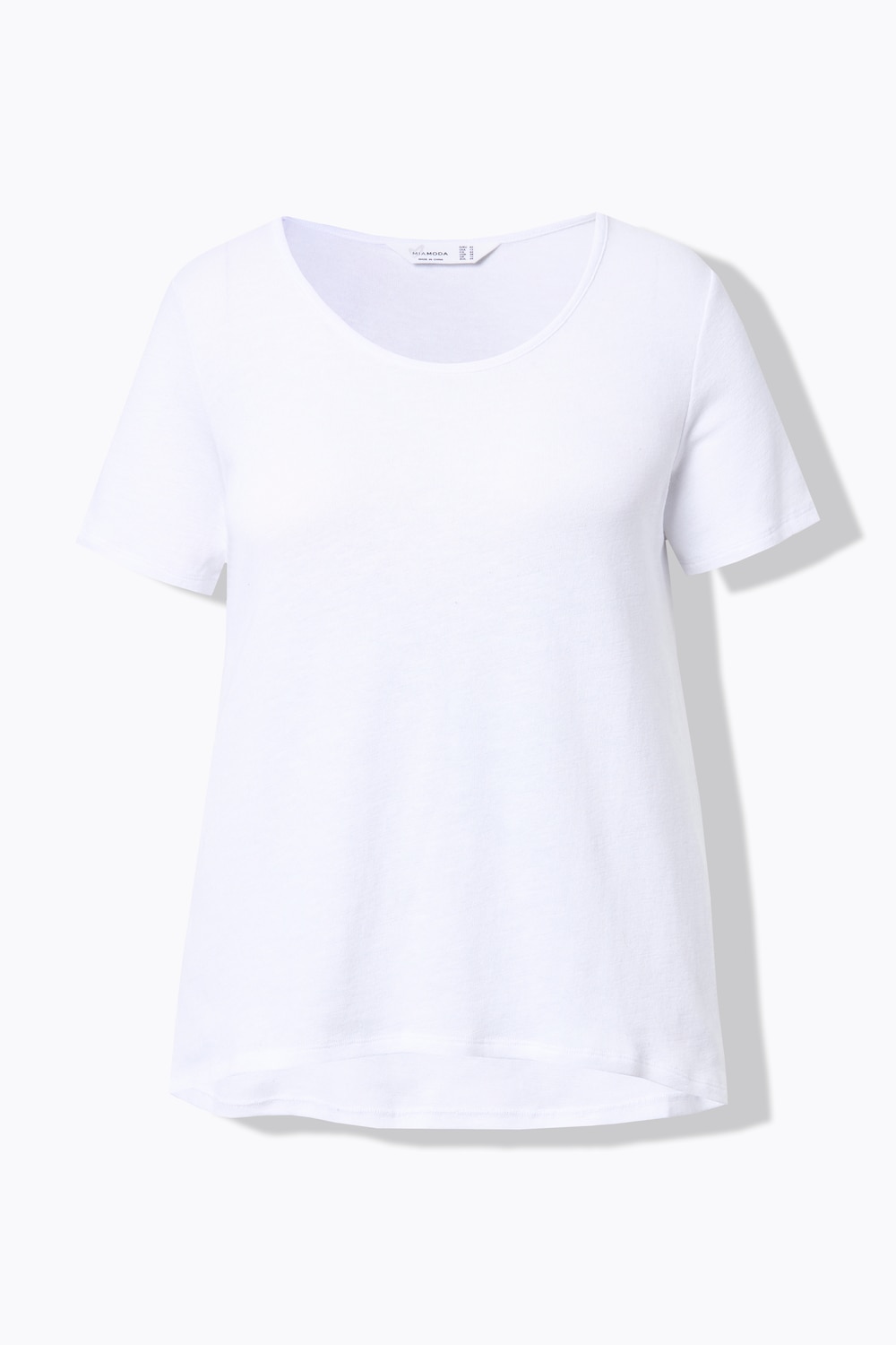 Stora storlekar Finstickad topp, Dam, vit, storlek: 50, Bomull, Mia Moda