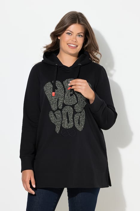 Lang sweatshirt, lange mouw, capuchon, OEKO-TEX