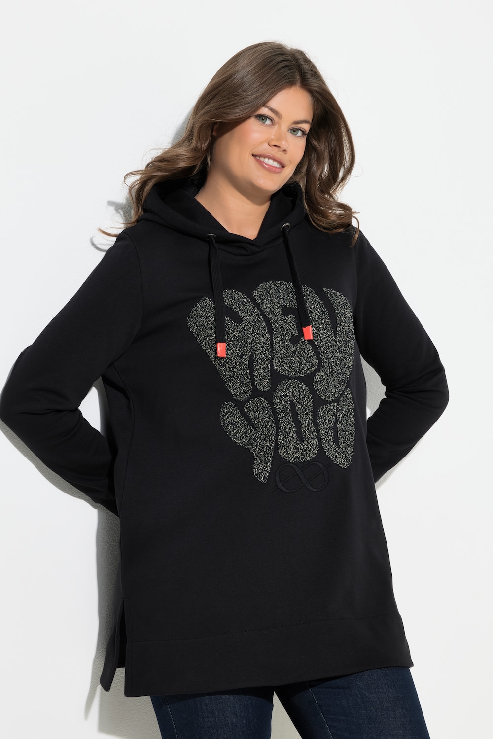 Lang sweatshirt, lange mouw, capuchon, OEKO-TEX
