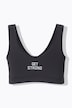 Soutien-gorge de sport, bande de soutien avec message GET STRONG