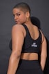 Soutien-gorge de sport, bande de soutien avec message GET STRONG
