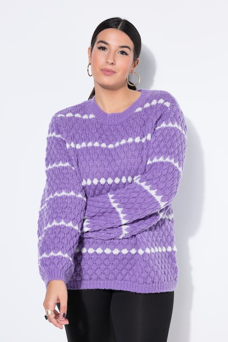 Pullover, Boxy Shape, Bubble-Struktur