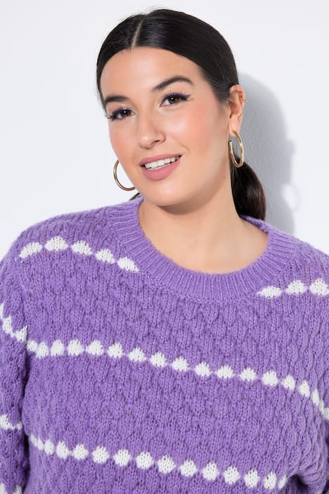 Pullover, Boxy Shape, Bubble-Struktur