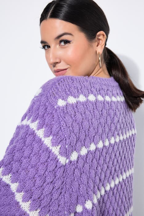 Pullover, Boxy Shape, Bubble-Struktur
