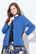Vest, traditionele knopen, ronde hals, lange mouw