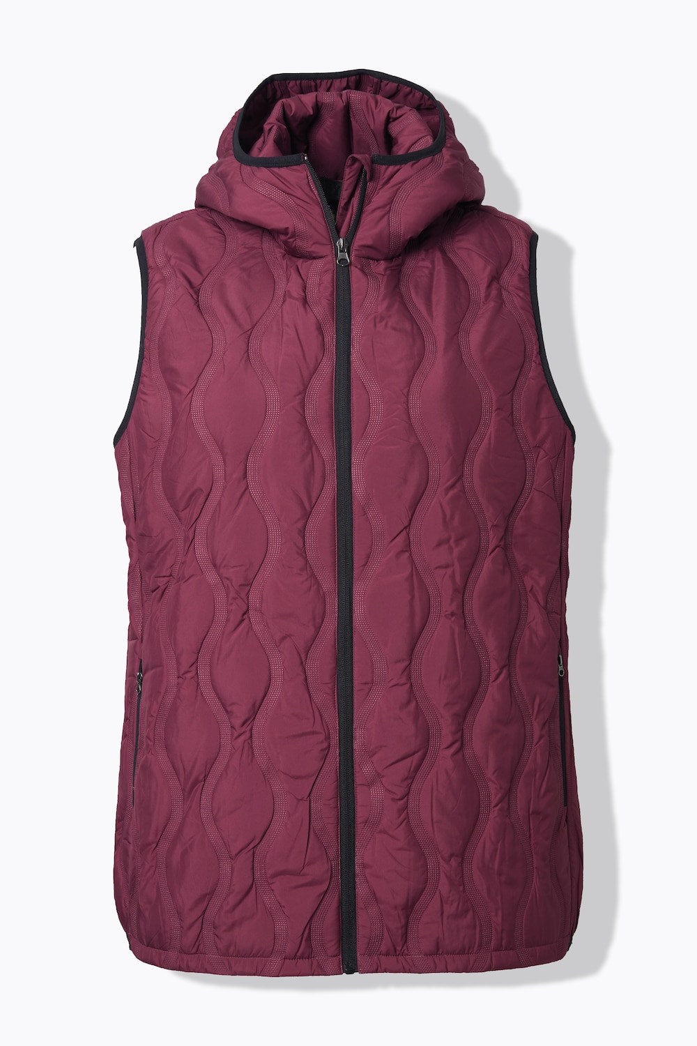Stora storlekar HYPRAR Laserquiltad väst, Dam, röd, storlek: 50/52, Polyester, Ulla Popken
