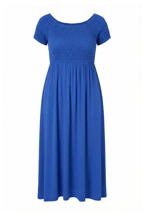 Maxi šaty, A střih, žerzej, mačkaný materiál na poprsí