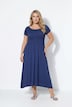 Maxikleid, A-Linie, Jersey, gesmokte Büste