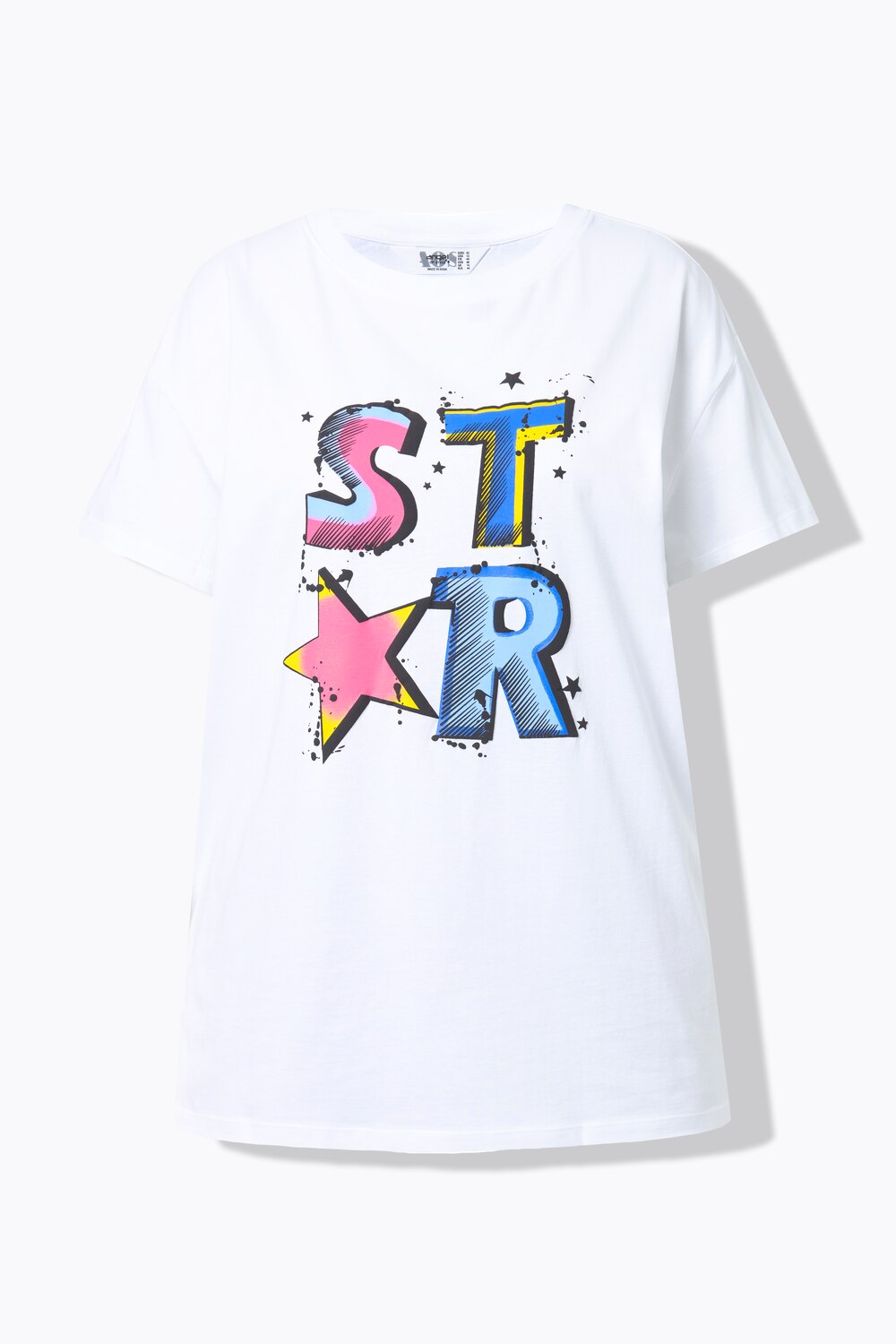 Stora storlekar T-shirt, Dam, vit, storlek: 42, Bomull, Angel of Style