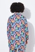 Blusa, Straight Fit, estampado colorido de leopardo, manga larga