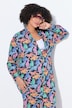 Blusa, Straight Fit, estampado colorido de leopardo, manga larga