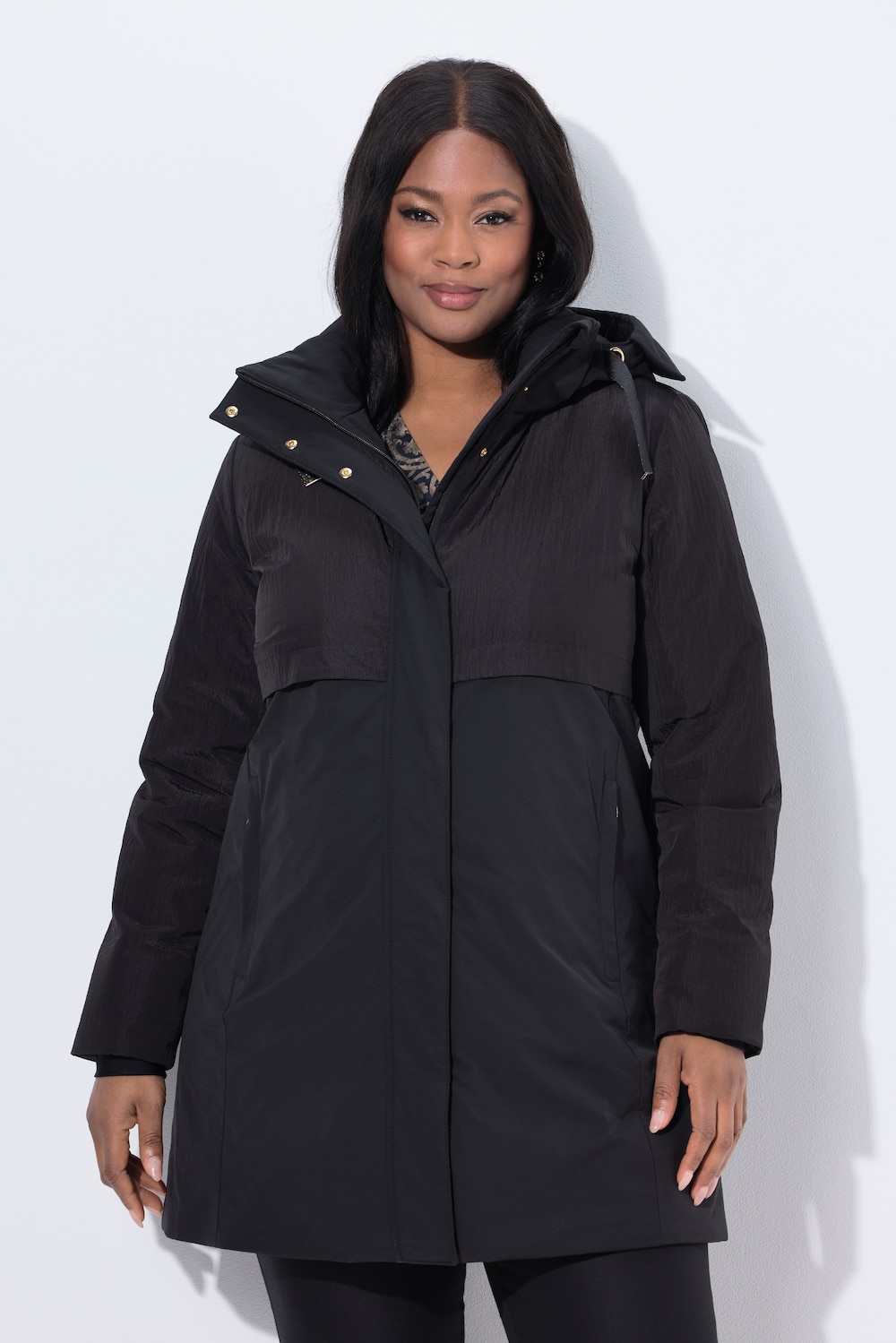 Große Größen HYPRAR Sympatex Funktions-Steppjacke, Damen, schwarz, Größe: 46/48, Polyester, Ulla Popken