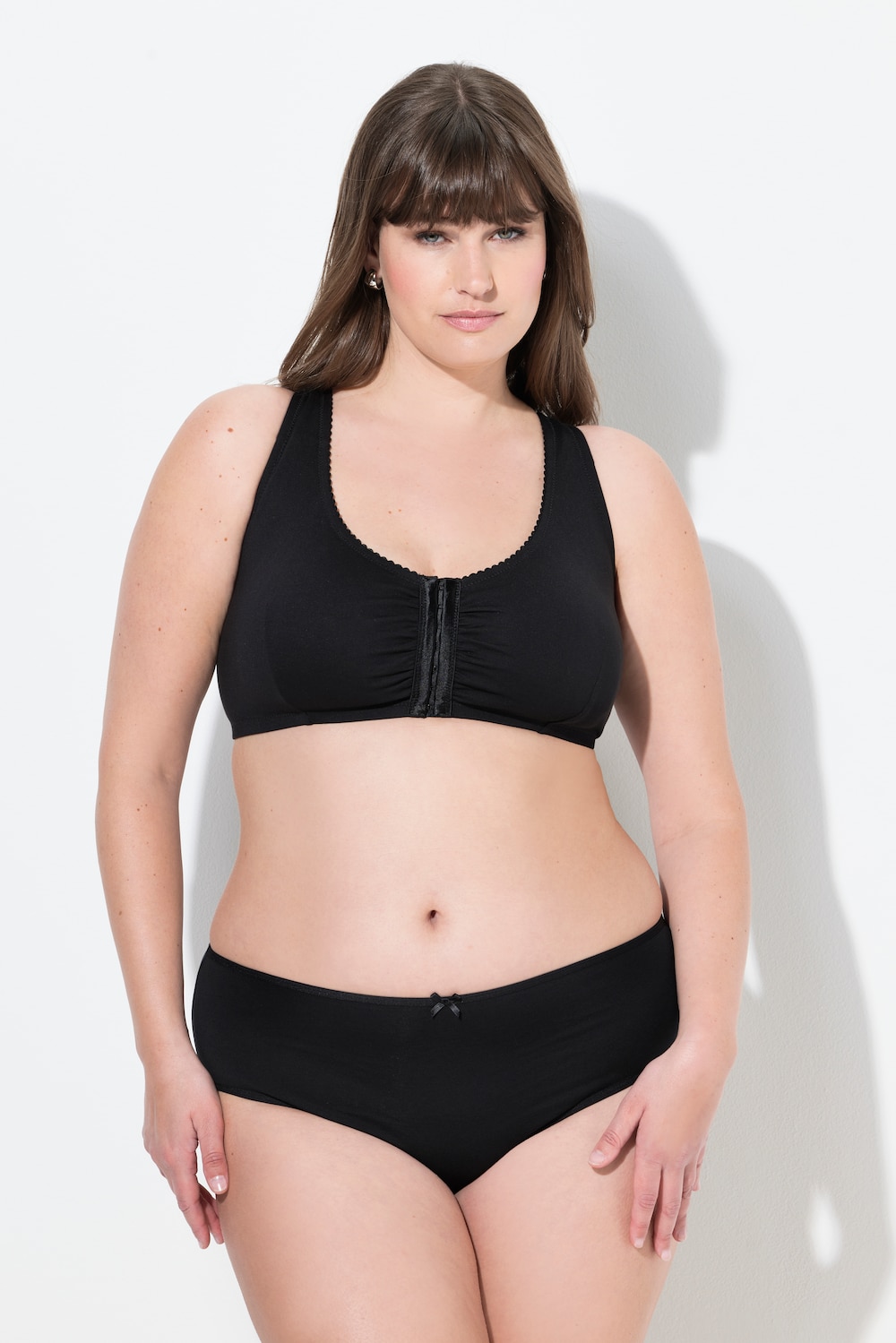 Große Größen Bustier, Damen, schwarz, Größe: 115D, Baumwolle/Polyester, Ulla Popken