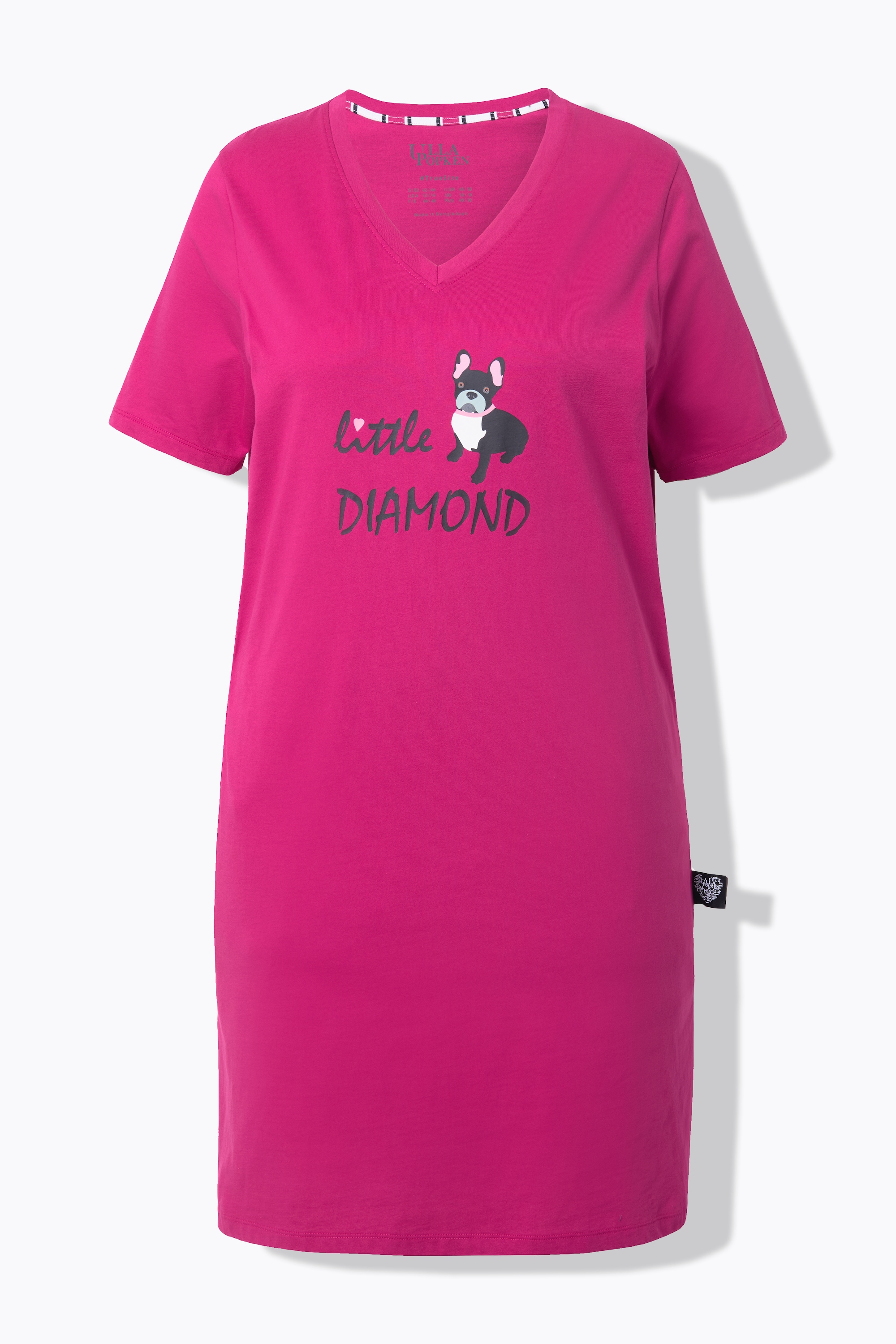 Ulla Popken Damen große Größen Bigshirts 2er Pack HotDog Halbarm 842933