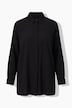 Bluse, Streifen, A-Linie, Hemdkragen, Langarm