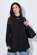 Blouse à rayures, avec ligne A, col de chemise et manches longues
