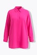 Bluse, Streifen, A-Linie, Hemdkragen, Langarm