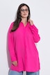 Blouse à rayures, avec ligne A, col de chemise et manches longues