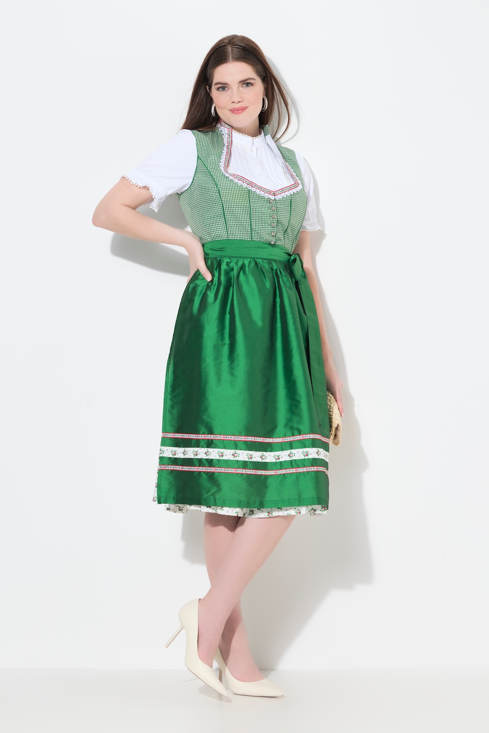 Dirndl, Schnürung, Herzausschnitt, ärmellos