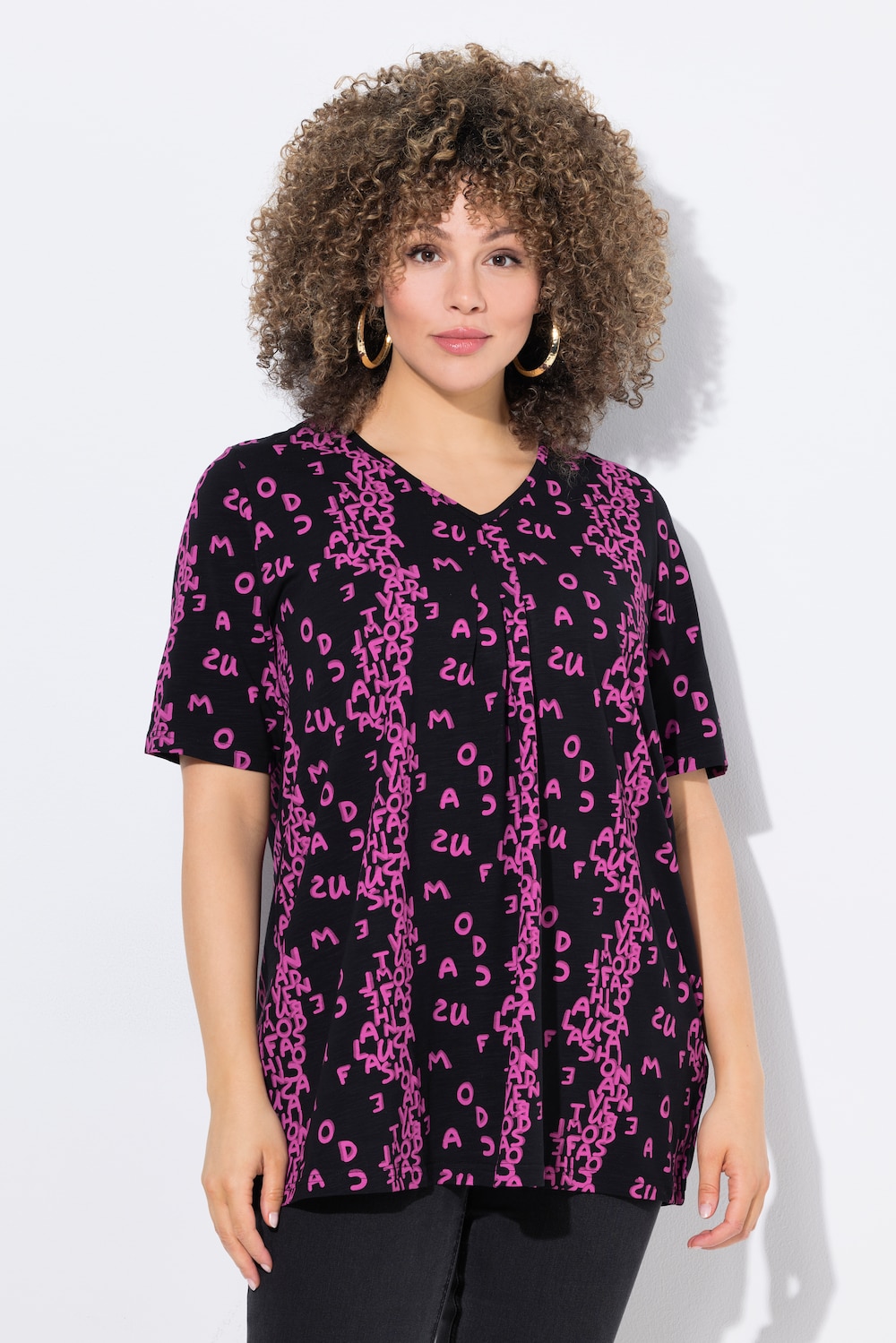 Große Größen T-Shirt, Damen, rosa, Größe: 54/56, Baumwolle, Ulla Popken