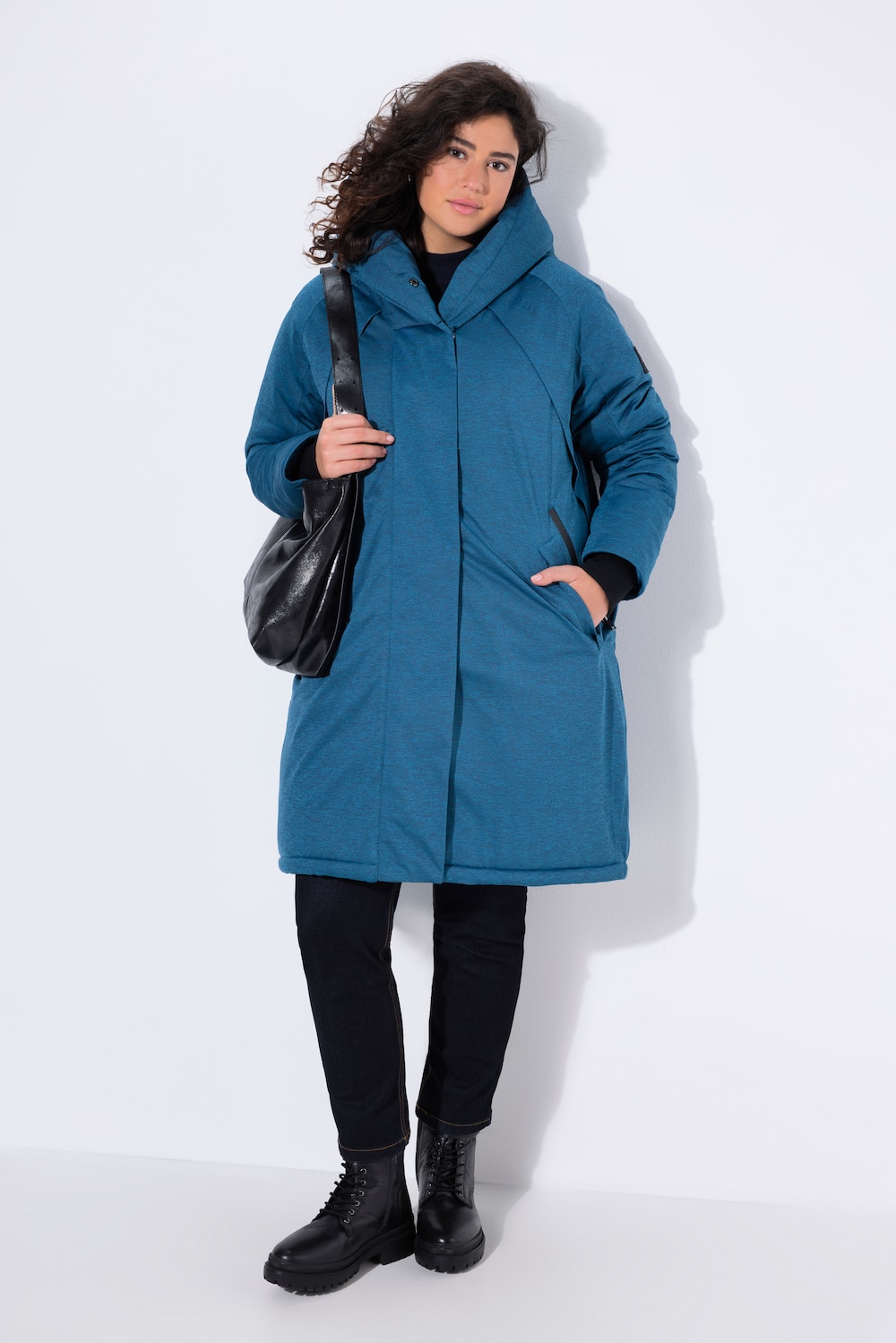 Große Größen HYPRAR Funktions-Mantel, Damen, türkis, Größe: 62/64, Polyester, Ulla Popken
