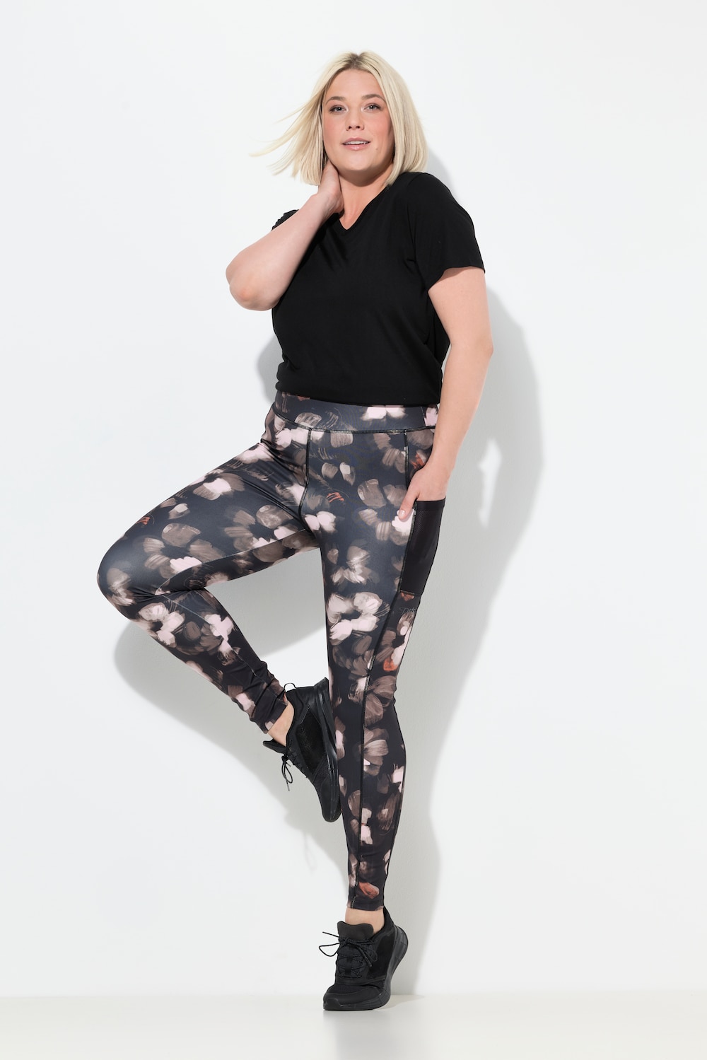 Sport-Leggings, schnelltrocknend, Taschen, recycelt