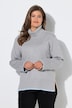 Strickpullover, Langram, Rollkragen