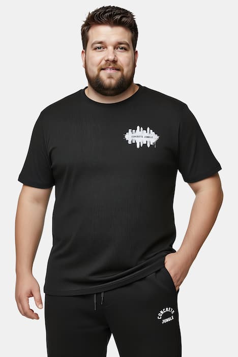 Men+ T-Shirt, Brustprint, bis 8 XL