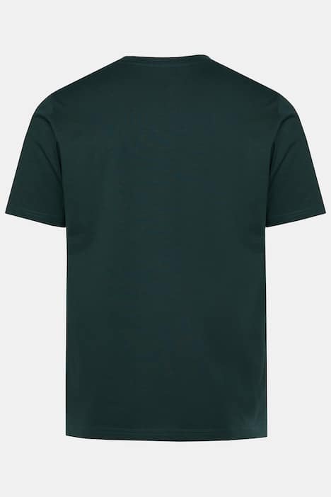 Men+ shirt met lange mouw, borstprint, tot 8XL