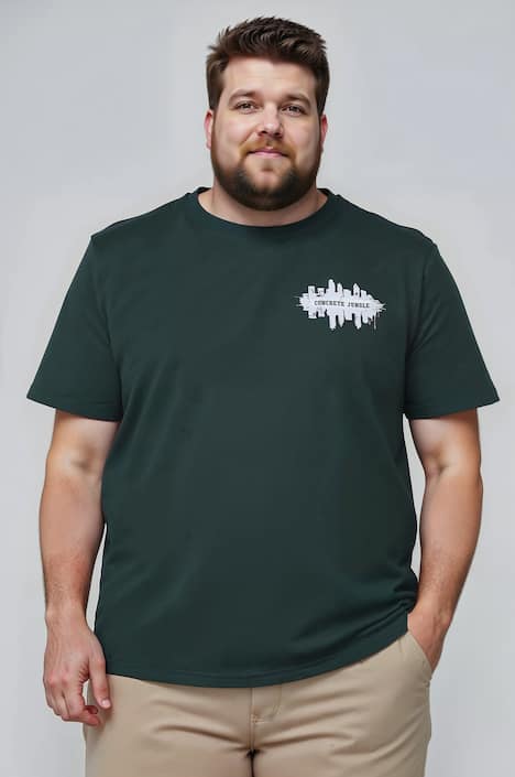 Men+ T-Shirt, Brustprint, bis 8 XL