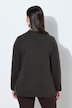 Merino-Pullover, Rollkanten, V-Ausschnitt, Langarm