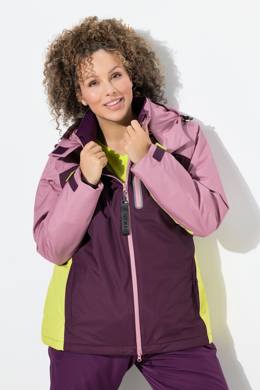 Große Größen HYPRAR Performance-Jacke, Damen, lila, Größe: 54/56, Polyester/Synthetische Fasern/Elasthan, Ulla Popken