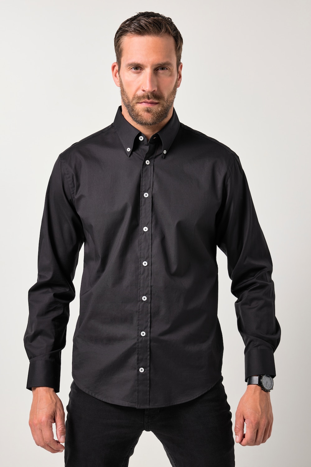 JP1880 Hemd, FLEXNAMIC®, Buttondown-Kragen, Modern Fit, bis 7 XL