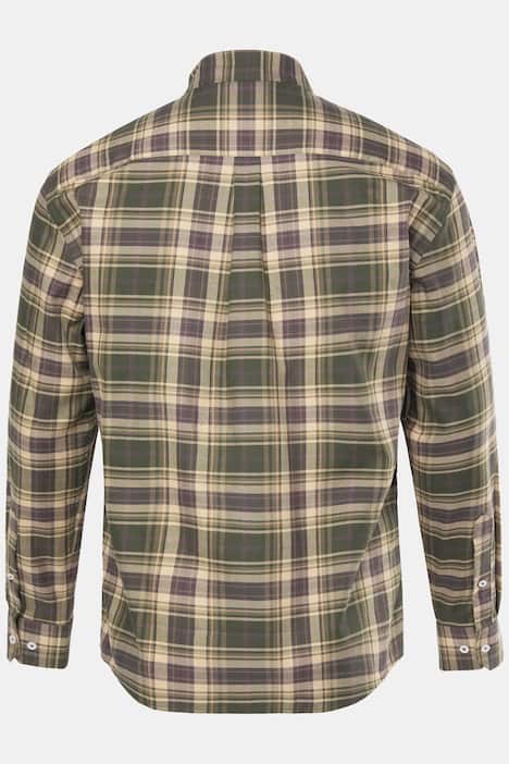 JP1880 Karohemd, Langarm, Buttondown-Kragen, Modern Fit, bis 8 XL