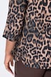 Lyocell-Tunika, Leo-Design, V-Ausschnitt, 3/4-Arm