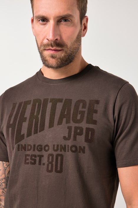 JP1880 T-Shirt, Halbarm, Brust-Print, bis 8 XL