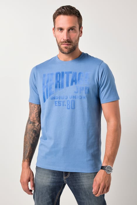 JP1880 T-Shirt, Halbarm, Brust-Print, bis 8 XL