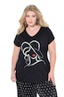 Tričko, pohodlný střih, motiv ženy