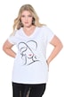 Tričko, pohodlný střih, motiv ženy