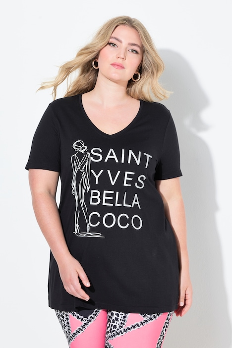 T-shirt, A-lijn, fashion print