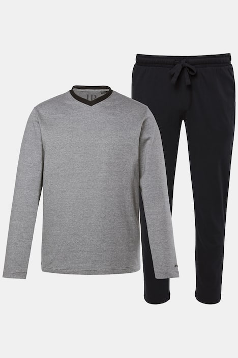 Pyjama JP 1880, collection Homewear, 2 pièces, détails contrastants - jusqu'au 8 XL