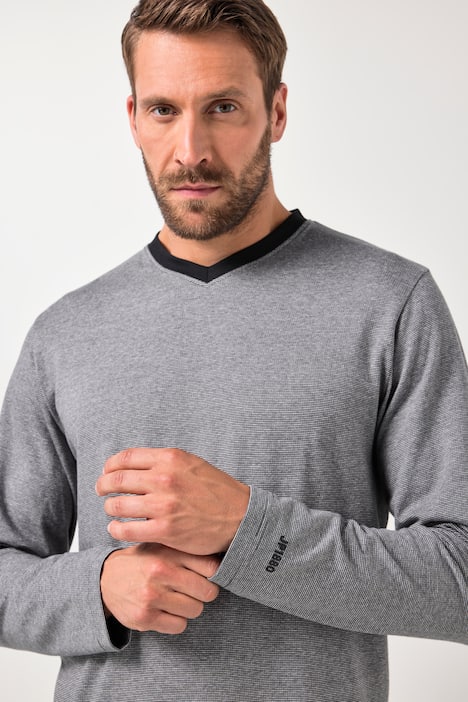 Pyjama JP 1880, collection Homewear, 2 pièces, détails contrastants - jusqu'au 8 XL